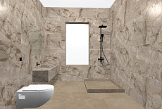 Дизайн-проект ванной комнаты от Алдабаевой Жанны